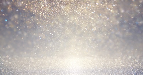 Shimmering gold and silver sparkles