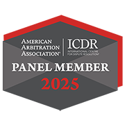 Grey and Red AAA Panel Badge