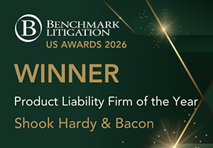 Benchmark Litigation Winner Product Liability Firm of the Year 