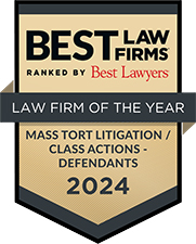 Best Lawyers Law Firm of the Year Logo Mass Tort Litigation/Class Actions Defendants 2024