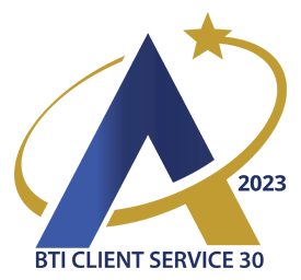 BTI Client Service Top 30 Logo for 2023