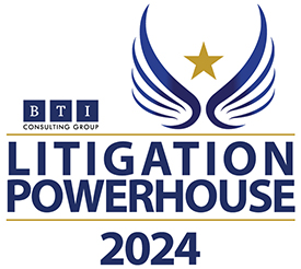BTI Litigation Powerhouse 2024 Logo