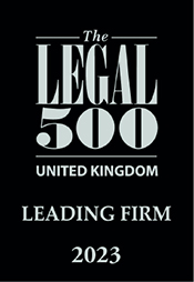 Legal 500 UK Leading Firm 2023 Logo