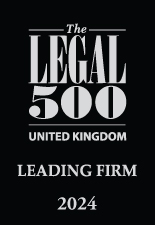 Logo for Legal 500 UK Leading Firm 2024