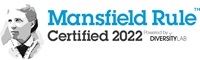 Logo for Mansfield Rule Certification 2022 Diversity Lab