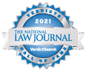 The National Law Journal Verdicts Hall of Fame 2021 Logo